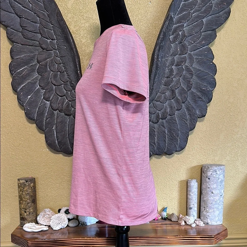 Under Armour Pink Fitted Short Sleeve T-Shirt - Picture 4 of 7